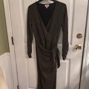 Show Me Your Mumu, X-Large, cocktail semi formal dress, black and gold